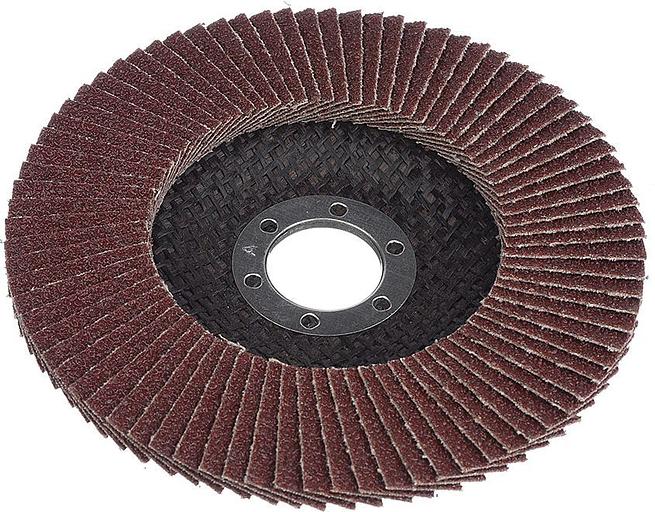 Круг лепестковый шлифовальный Vertextools 125мм Р60 фото 1