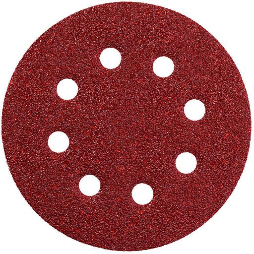 Круг абразивный Vertextools на ворсовой основе перфорированный 125мм P180 фото 1
