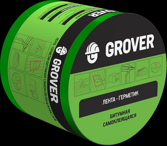 Лента-герметик битумная односторонняя GROVER 10см*3м зеленая фото 1