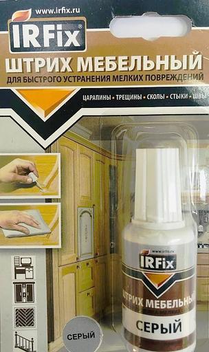Штрих мебельный IRFix Серый, 20мл фото 1