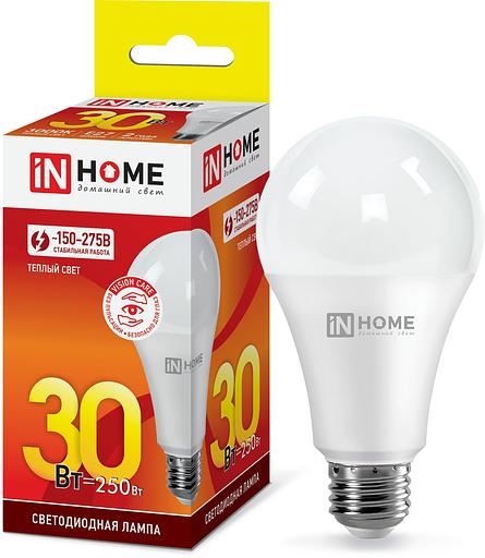 Лампа светодиодная LED-A70-VC 30Вт 230В Е27 3000К 2700Лм IN HOME фото 1