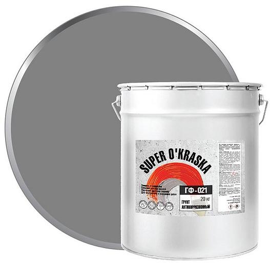 Грунт ГФ-021 super okraska серый 20кг фото 1