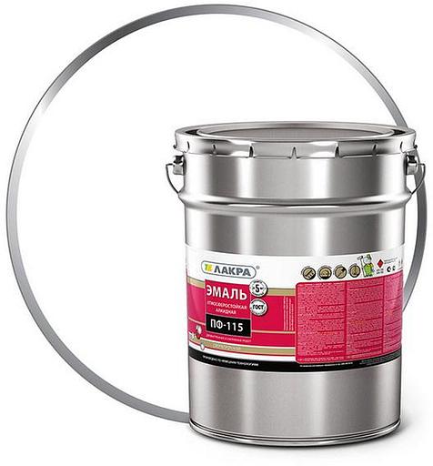 Эмаль ПФ-115 Лакра Белый 20кг фото 1