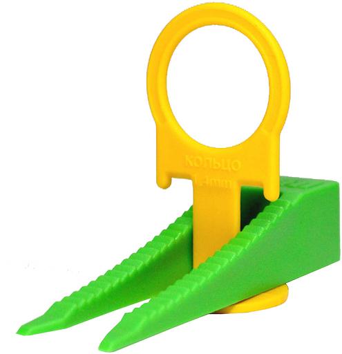 СВП DECOR Зажим "Кольцо 1,4 мм" + Клин 40шт + 40 шт/пакет фото 1
