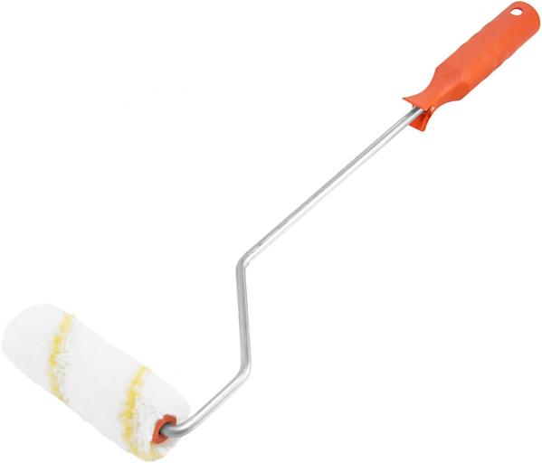 Валик mini DECOR полиамид 100 мм, d 15 мм, бюгель 6 мм, ворс 12 мм, удлиненная ручка фото 1