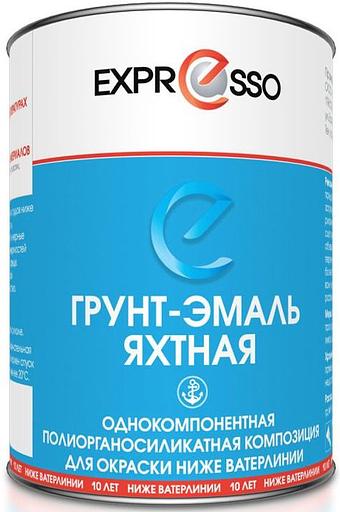 Грунт-эмаль яхтная EXPRESSO красная 1,9 кг. фото 1
