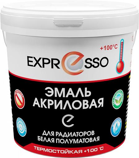 Эмаль акриловая термостойкая для радиаторов полуматовая EXPRESSO 1 кг фото 1