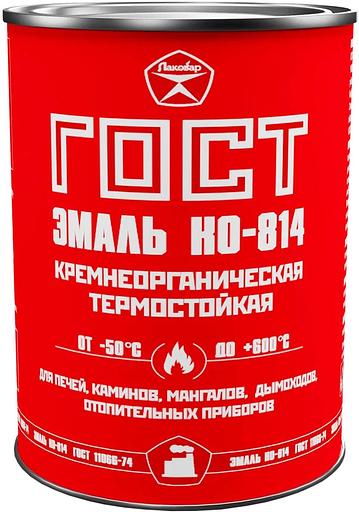 Эмаль КО-814 термостойкая ГОСТ-11066-74 Лаковар белый 0,5 л фото 1