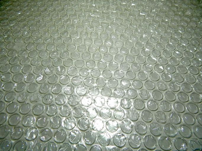 Пленка воздушно-пузырьковая 1,2м*2/55мкм вторичное сырье (рулон 100 м.п.) фото 1