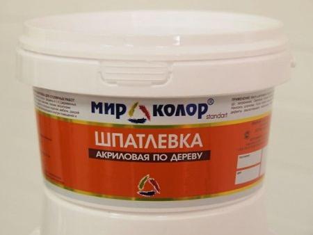 Шпатлевка по дереву Мирколор Сосна 0,5кг фото 1