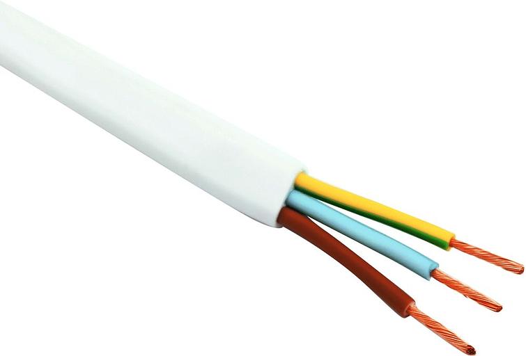 Шнур ШВВПмб 3х0,5 (200м), белый Народный фото 1