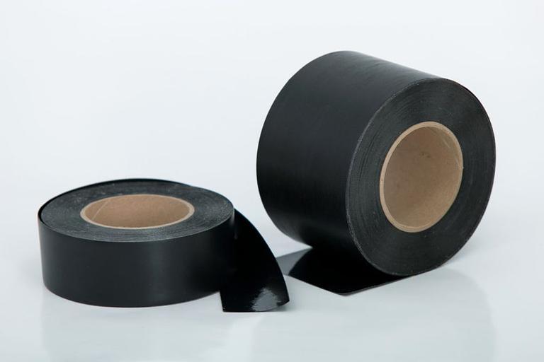 Клейкая лента с ПВХ пленкой 20мх50мм 60мкм гидроизол. мембран, пол, фундамент Germetex Acrylic ПВХ фото 1