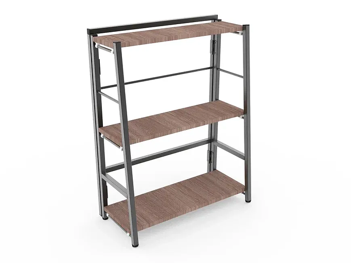 Стеллаж металлический, с полками из ЛДСП 605х290х790 мм фото 2