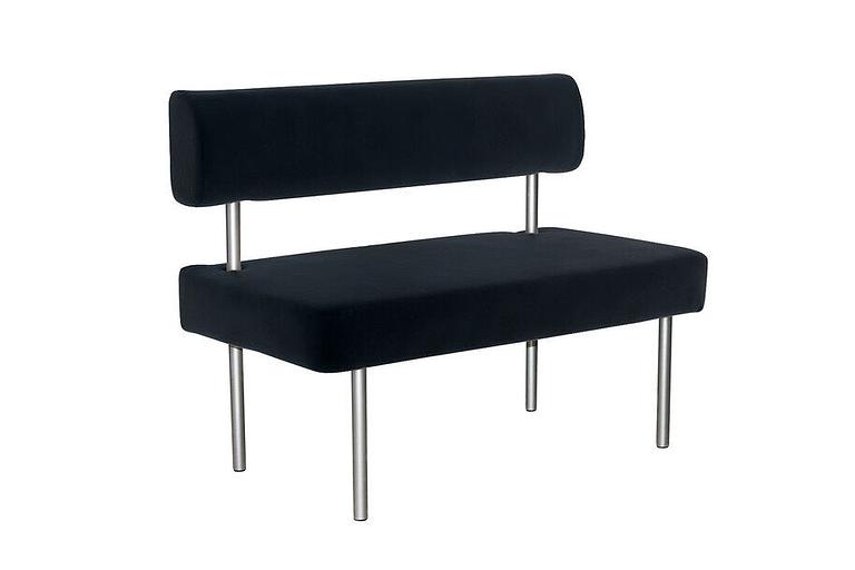 Диван офисный без подлокотников, экокожа, 600х600/1100/1600х850 мм фото 5