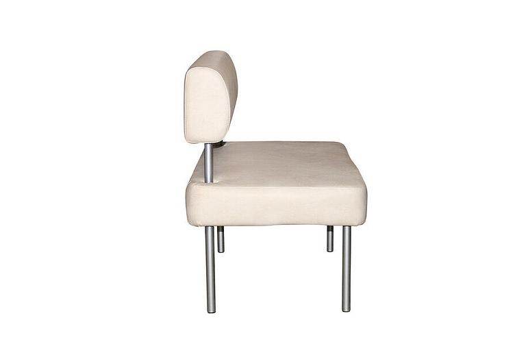 Диван офисный без подлокотников, экокожа, 600х600/1100/1600х850 мм фото 6