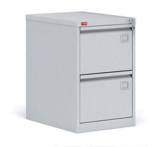 Шкаф картотечный металлический, 715x465x630 мм, 2-х секционный фото 1