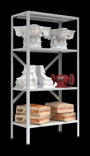 Стеллаж архивный металлический, 2300х700х300 мм, 5 полок фото 1