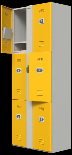 Автоматические шкафы-локеры для учебных заведений и предприятий серии «LP-6E» фото 2