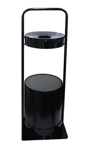 Урна уличная круглая мобильная на 15 литров, 290x290(мм) Н=781+1(мм) фото 1