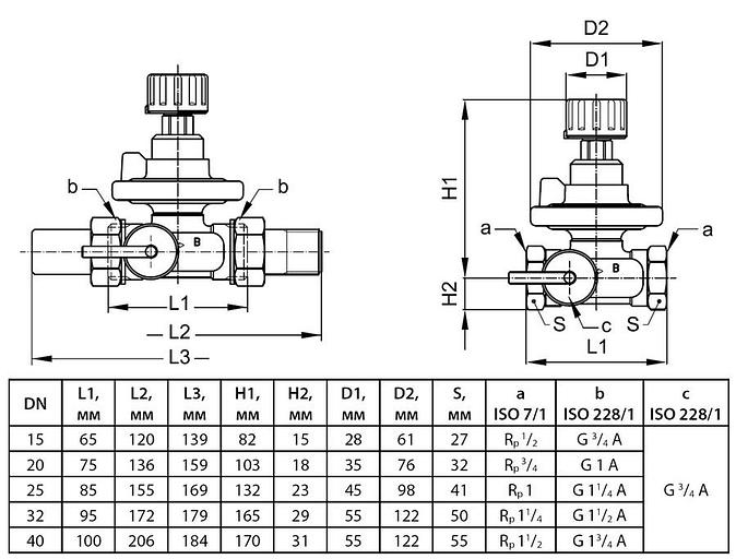 Запорный клапан Danfoss ASV 003L7623 Ф25 фото 2