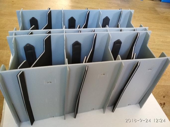 Разделители из сотового полипропилена, оклеенные ЭВА фото 1