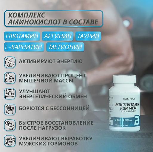 Витаминно-минеральный комплекс для мужчин «Multivitamin for Men» ОПТ фото 7