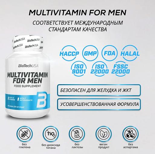 Витаминно-минеральный комплекс для мужчин «Multivitamin for Men» ОПТ фото 8