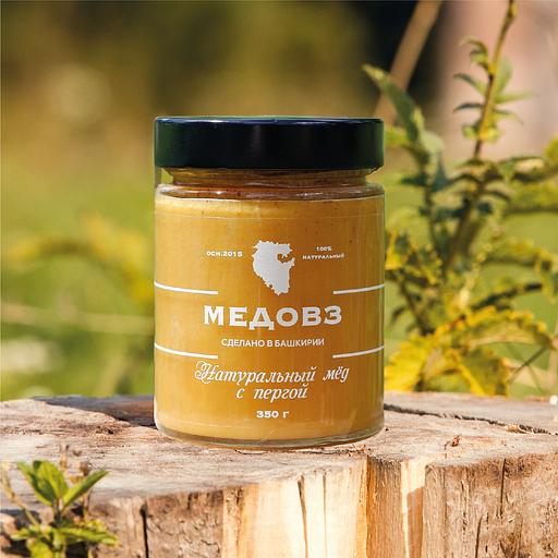 Натуральный Мёд с пергой 350 г фото 1