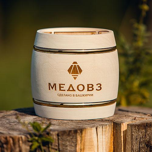 Мёд в бочонке 0.5 кг фото 1