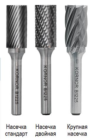 Твердосплавные борфрезы цилиндрические с торцом Тип В ОПТ фото 1