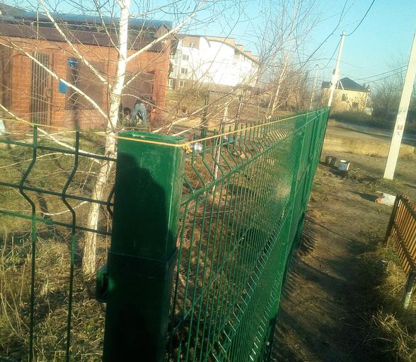 Столб 3D забора 40×60×3000×1,2 мм фото 3