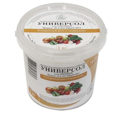 Удобрение Универсол «Овощи» (16-5-25+3,4MgO+мэ) ОПТ фото 1