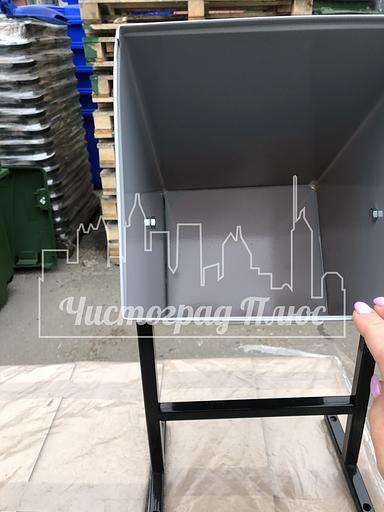 Урна уличная Бюджет 25 л серая фото 4