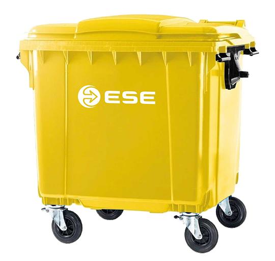 Евроконтейнер Ese 1100 л желтый фото 1