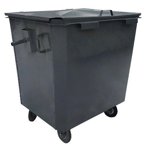 Металлический контейнер 1,1 куб.м на колесах 200 мм фото 1