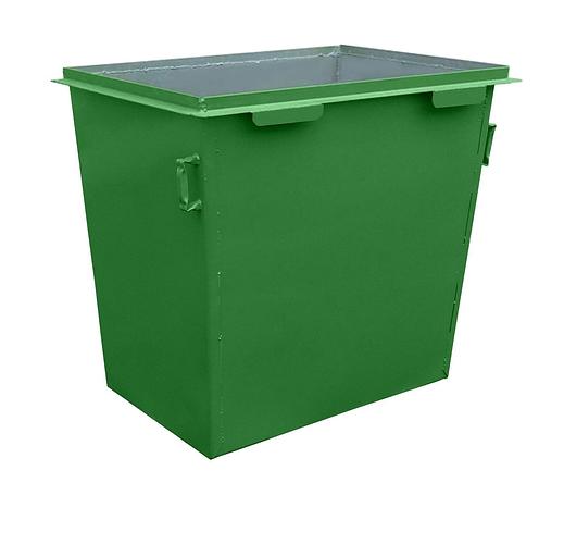 Контейнер металлический 0,8 куб.м без колес и без крышки фото 1