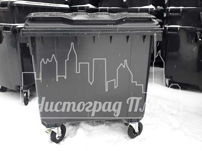 Евроконтейнер Gogic 1100 л серый фото 2