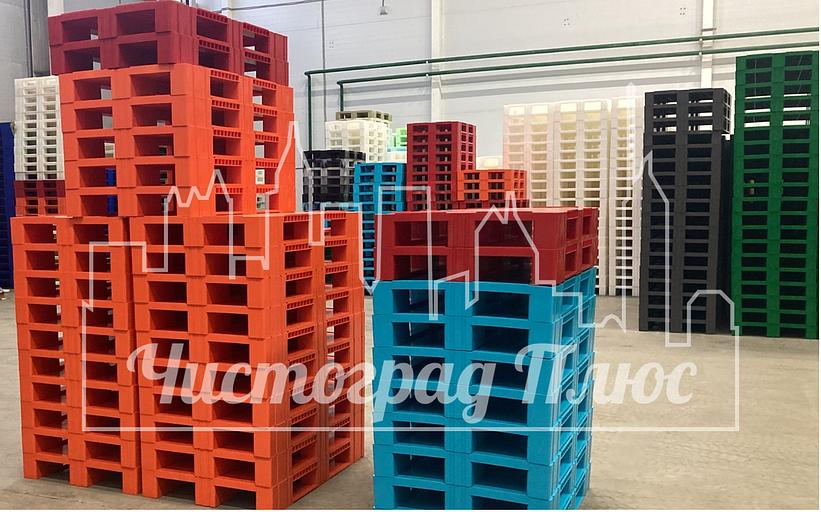 Пластиковый паллет LG тип 1 1200x800x150 серый фото 6