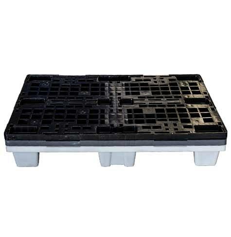 Пластиковый паллет LG тип 3 1200x800x150 черный фото 1