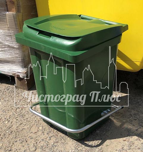 Бак пластиковый 60 л с педалью фото 2