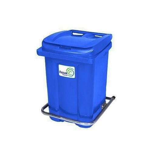 Бак пластиковый 60 л синий с педалью фото 1