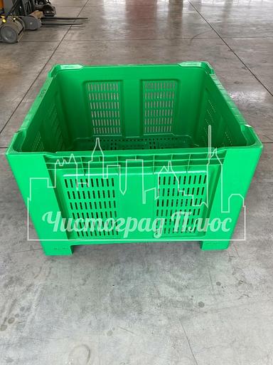 Ящик-поддон пластиковый 1120x1120x770 Apple box фото 2