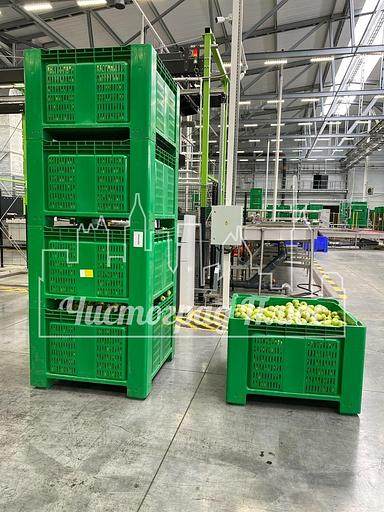 Ящик-поддон пластиковый 1120x1120x770 Apple box фото 6