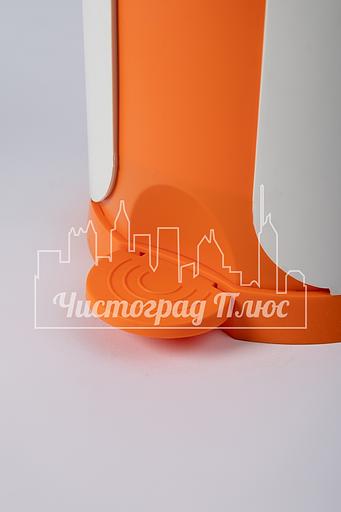 Бак пластиковый 18 л Stil с педалью оранжевый фото 5