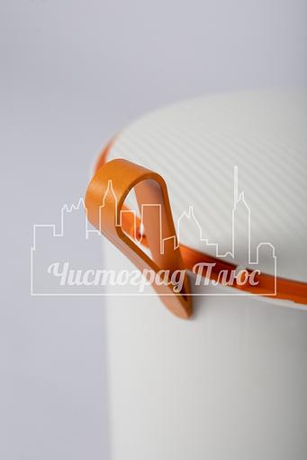 Бак пластиковый 18 л Stil с педалью оранжевый фото 6