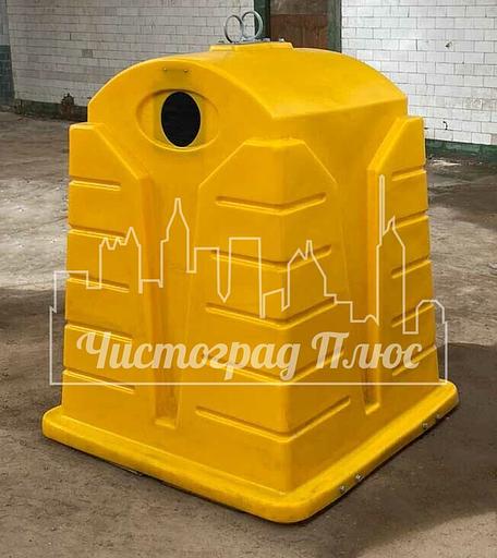 Контейнер-колокол для РСО 1200 л желтый фото 3