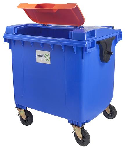 Евроконтейнер Razak 1100 л с плоской крышкой Lid-in-Lid фото 2