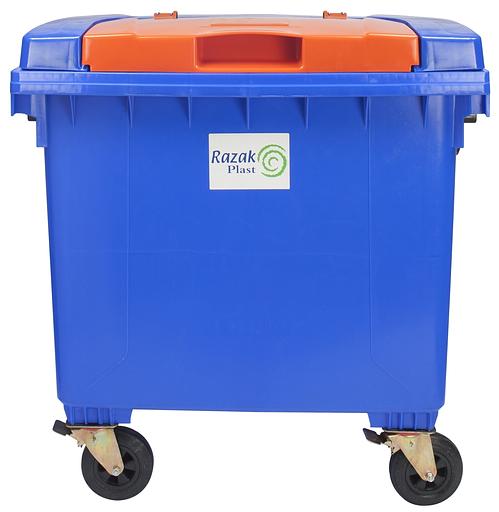 Евроконтейнер Razak 1100 л с плоской крышкой Lid-in-Lid фото 6