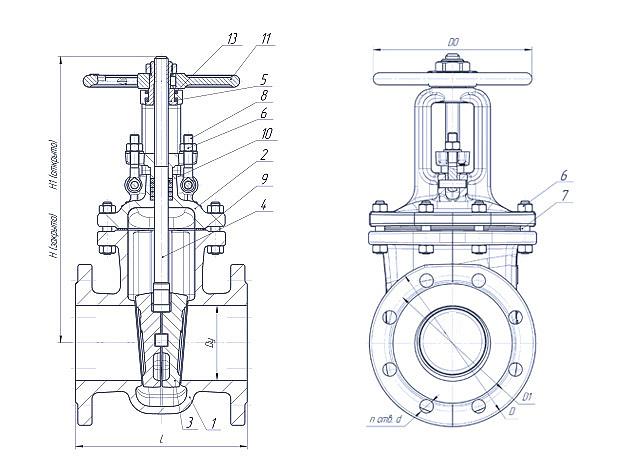Задвижки литые легированные фото 2