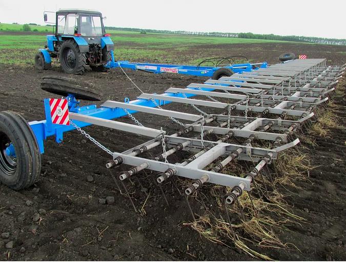 Борона пружинно-зубовая АБ-12-М, тяговой класс 1.2 т фото 1